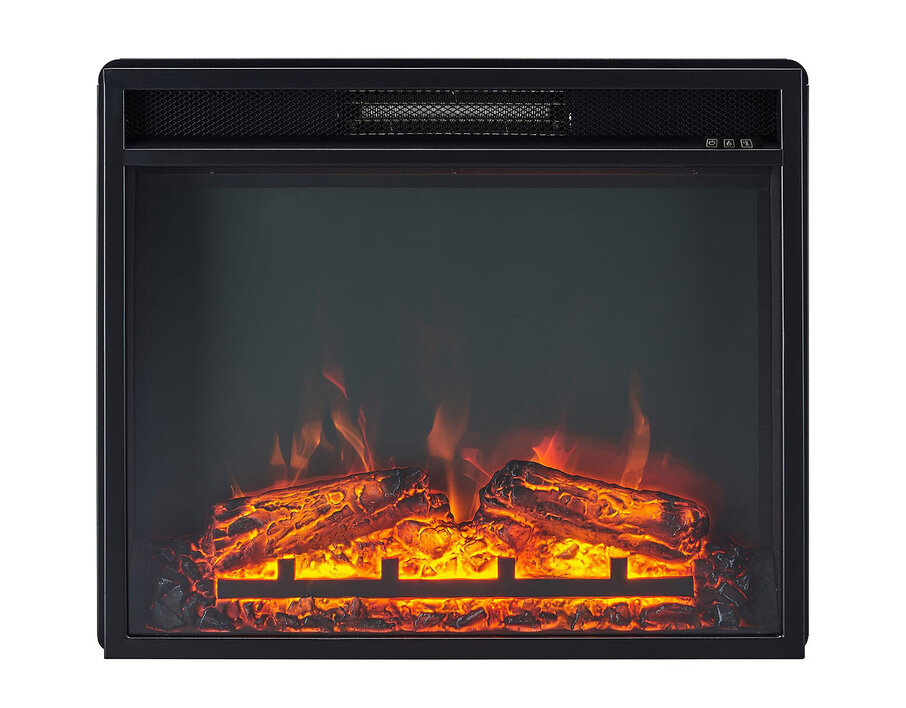 Вставка эл Foton IF-EF05-26 LED FXL с прямым стеклом очага, регулир. яркости пламени и дров, 26