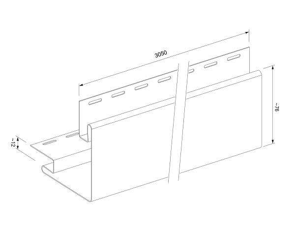 Угол наружный SVР-12 сосна 3,05 м VOX (5 шт.уп)