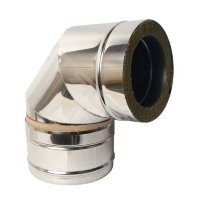 Сэндвич-колено 90* д.120/180 толщ. 1 мм люкс нерж.