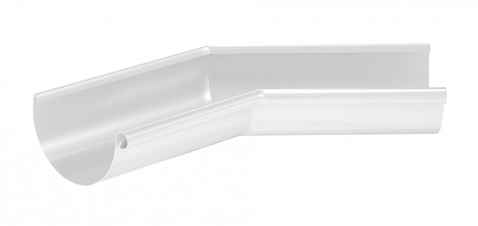 Угол желоба внутренний белая Д 125 мм ПЛД-02-9010
