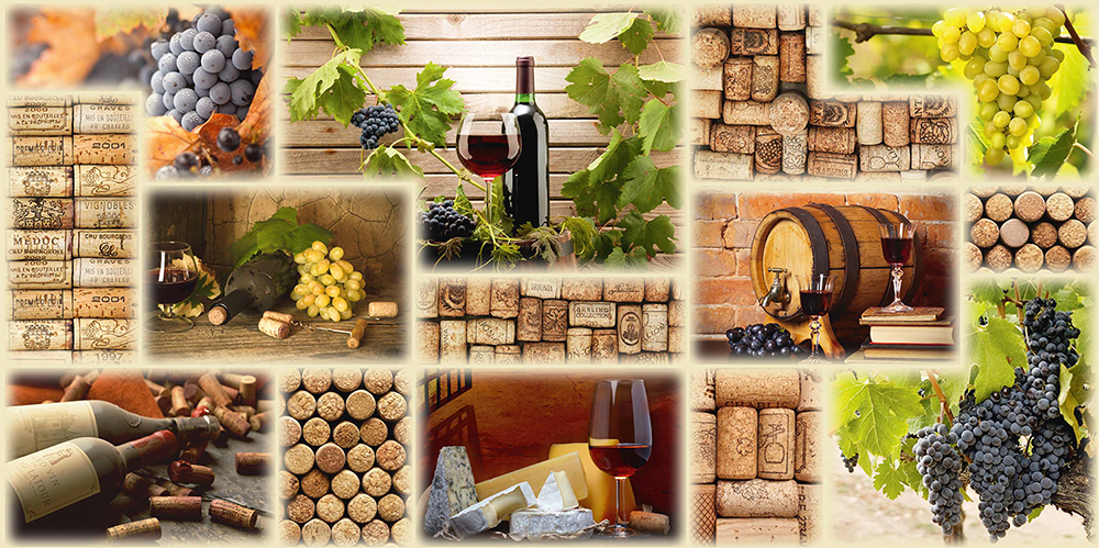 Панель ПВХ Плитка Винный Погребок 955*480 мм (10 шт.уп)