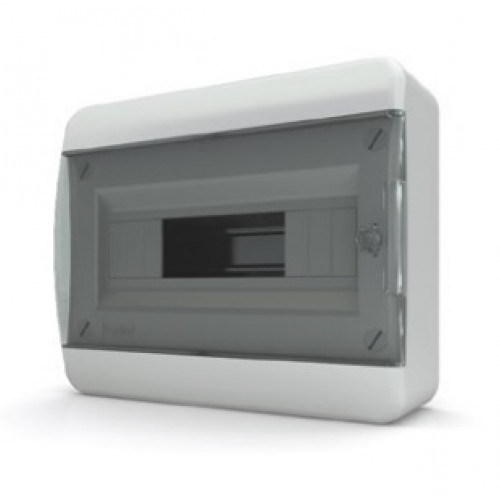 Щит навесной 12 мод. IP40, прозрачная черная дверца CNK 40-12-1