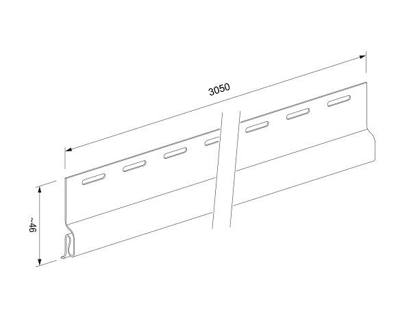 Планка стартовая SV-11 3,05 м (10 шт. уп)